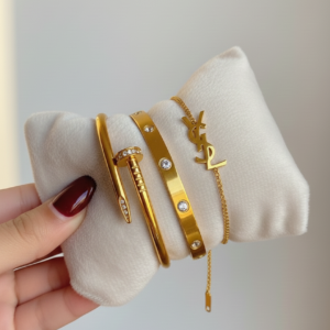 Pack 3 Bracelets "Gold & Glamour"
